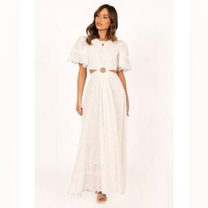 NWT Petal & Pup Merletto White Maxi Dress